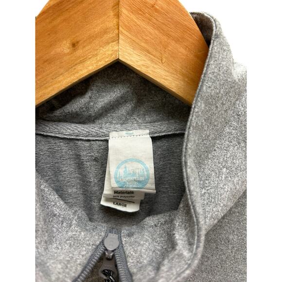 Mountain High Outfitters Tech 1/4 Zip Large Gray Pullover‎ Thumbholes Mens Top - Picture 2 of 7